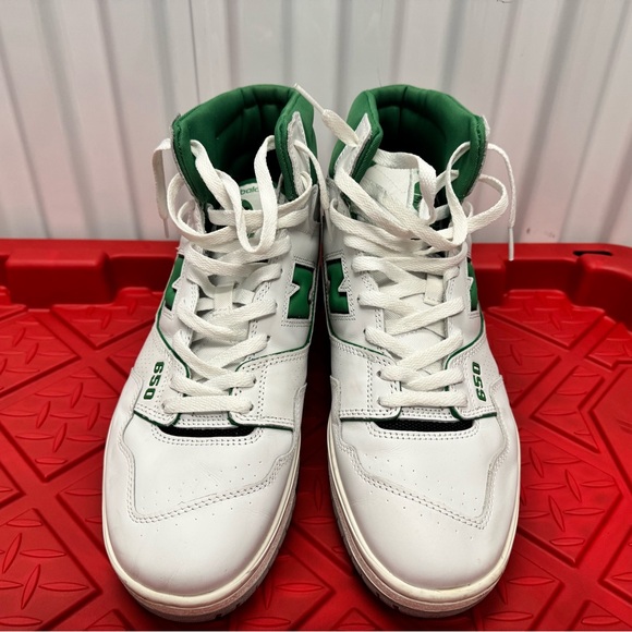 New Balance 650 White/Green/Grey High Tops Mens size 13 - Picture 2 of 4